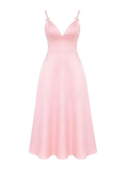 Elegant Spaghetti Strap Bodycon Party Evening Dress Women Sexy Deep V Backless Female Slim Vestido Autumn/Winter 2025