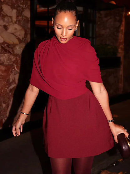 Fashion Autumn/Winter Half Sleeve Bodycon Women Dress Sexy Shawl Splicing Backless Dress Elegant Dance Party Vestido2025