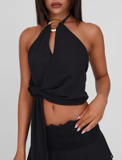 Indigo Top - Black