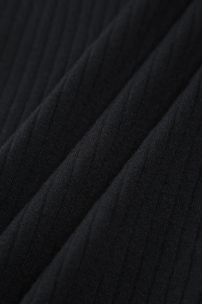 Vestido midi de punto con cuello en V asimétrico Sharon 