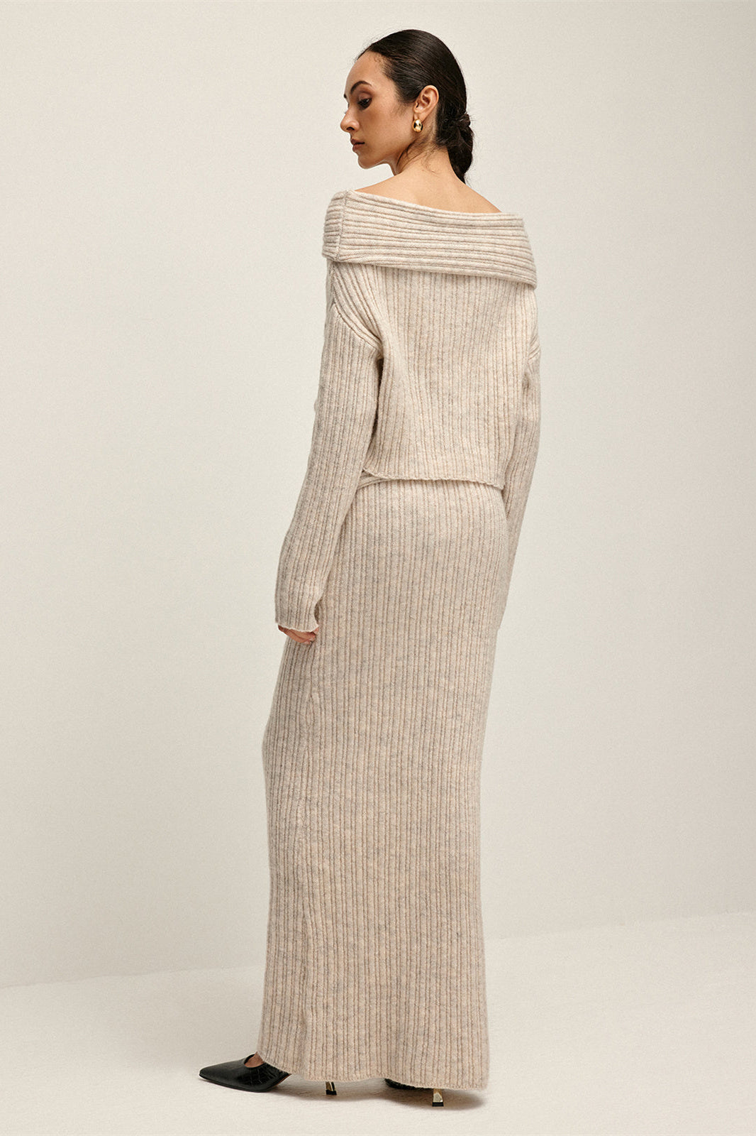 Georgia Off-Shoulder Knitted Set