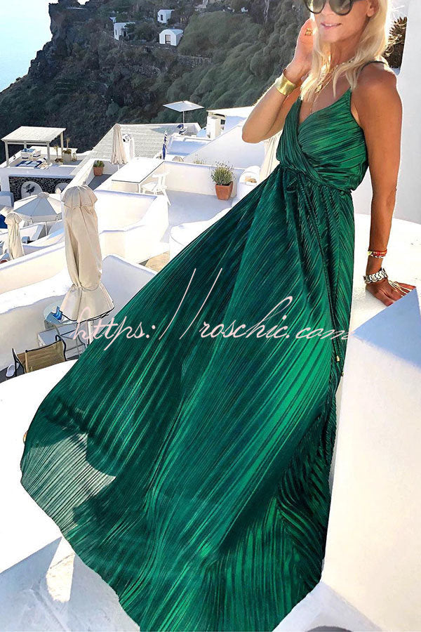 Once Upon A Summer Texture Fabric Wrap Maxi Dress