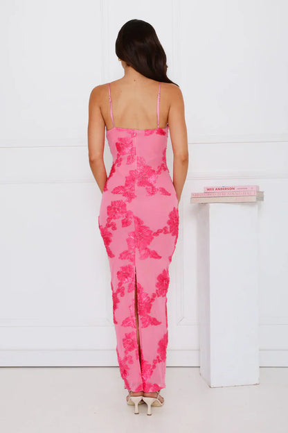 Estelle Mesh Maxi Dress