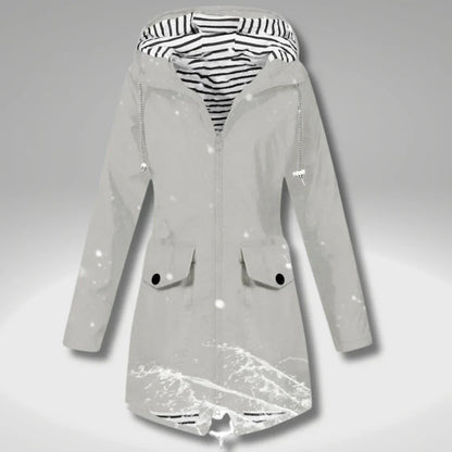 Classic Elegant Waterproof Outdoor Rain Jacket for Women | Great for Winter