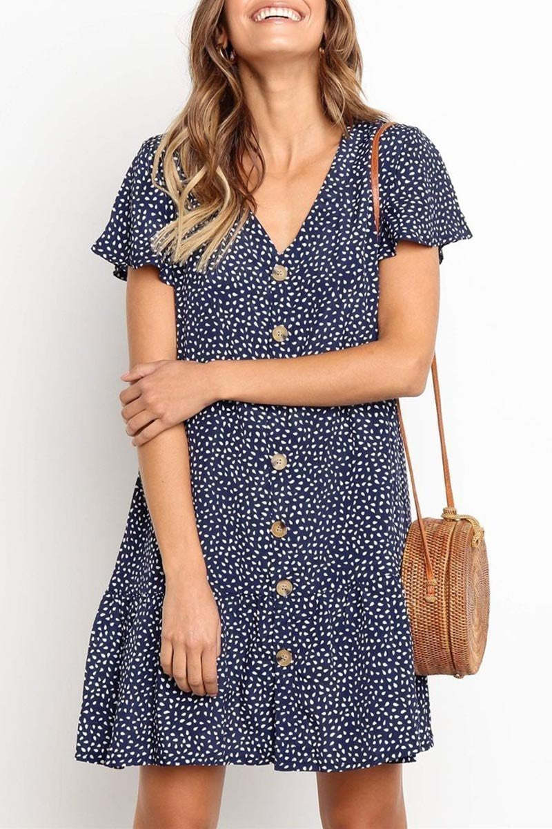 Vestido lencero con estampado floral