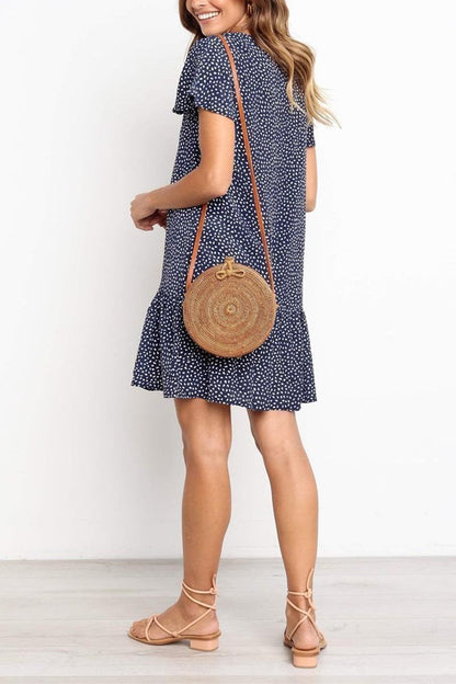 Vestido lencero con estampado floral