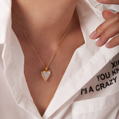 Blythe Heart Pendant - Gold Necklace