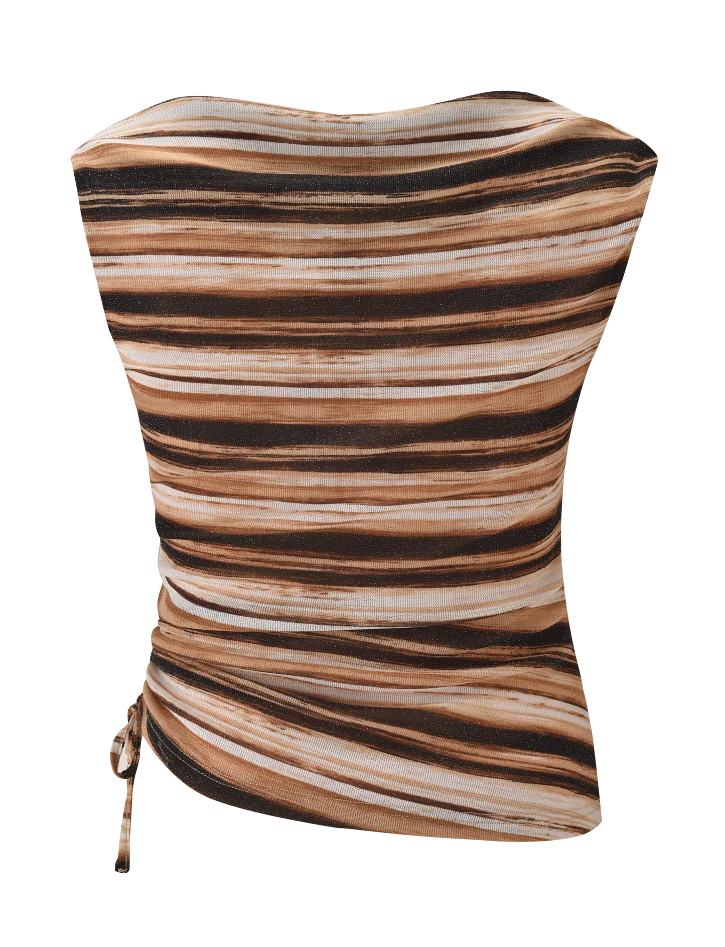 Braelyn Top - Brown Stripe