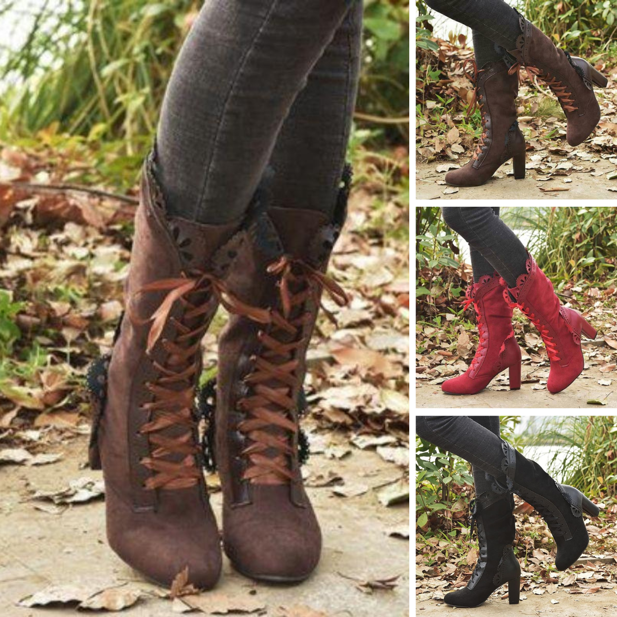Casual Suede Cowboy Ankle Boots with Heel for Women | Great for Casual Days