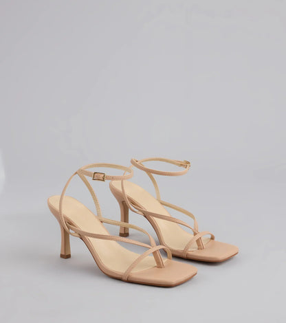 Strut Factor Thong Strappy Stiletto Heels