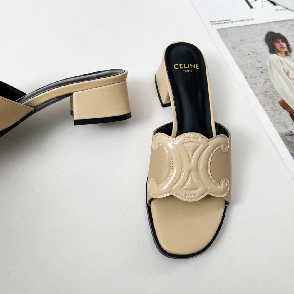 CELINE CLEMENCE MULE IN BEIGE