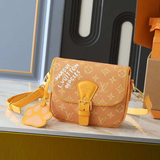 LOUIS VUITTON MONTSOURIS MESSENGER MONOGRAM YELLOW 20CM M12694