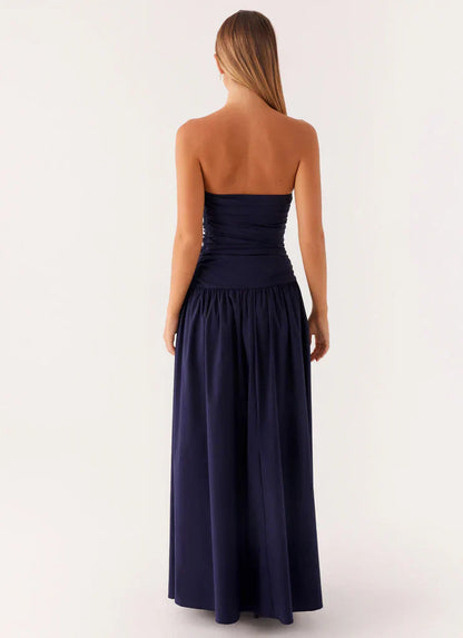Exclusive - Carmel Maxi Dress - Navy