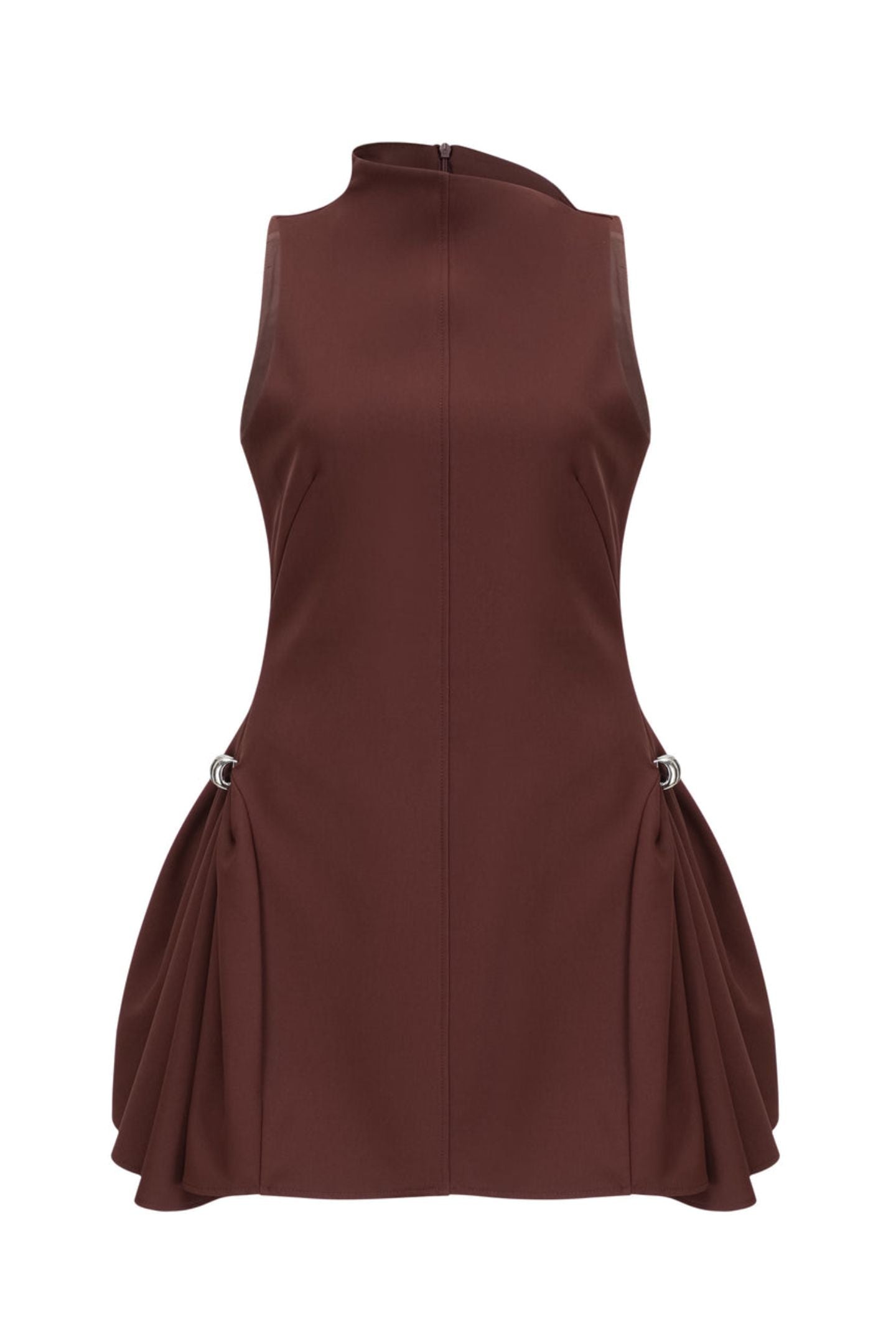 Vestido mini acampanado asimétrico Samantha 