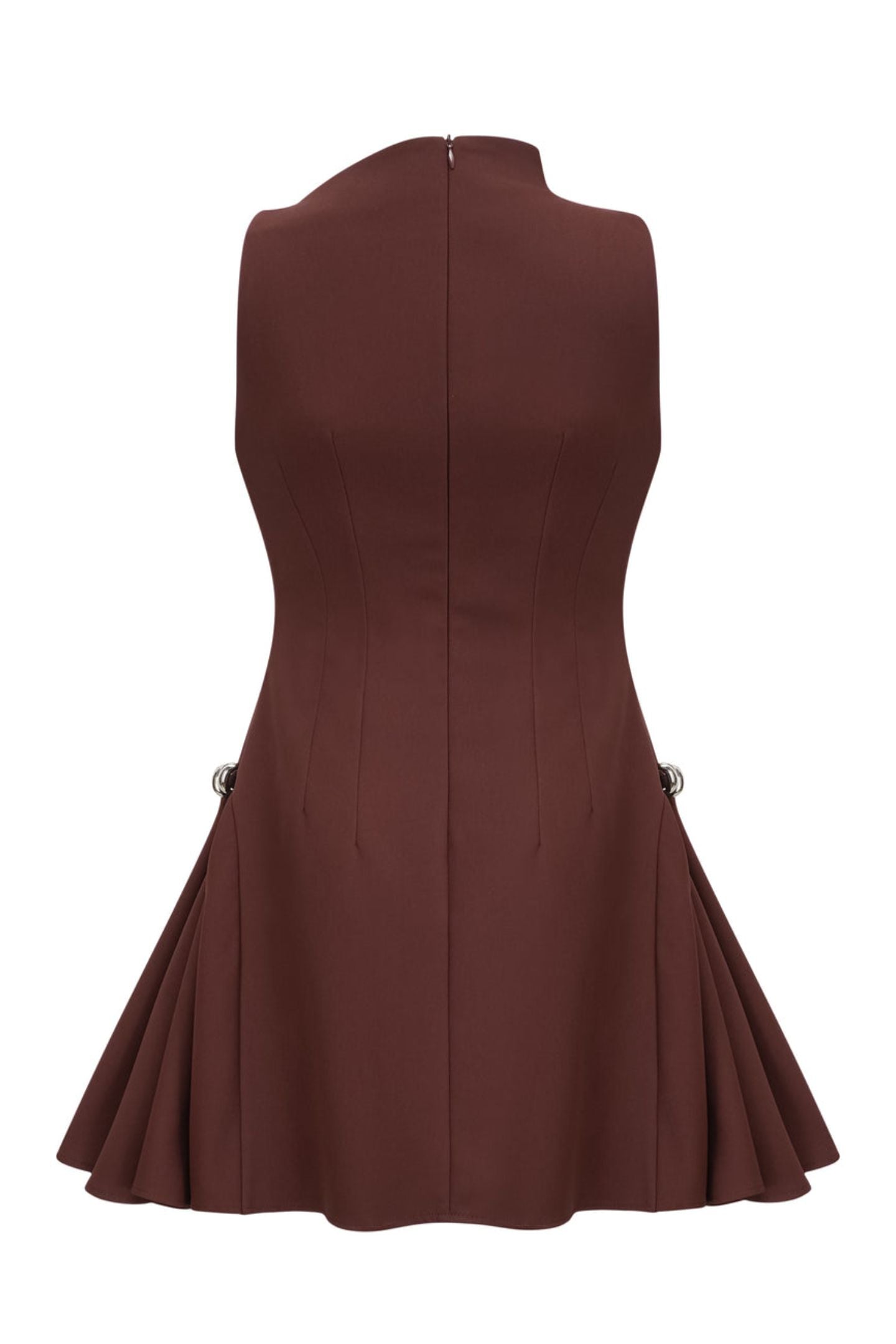 Vestido mini acampanado asimétrico Samantha 