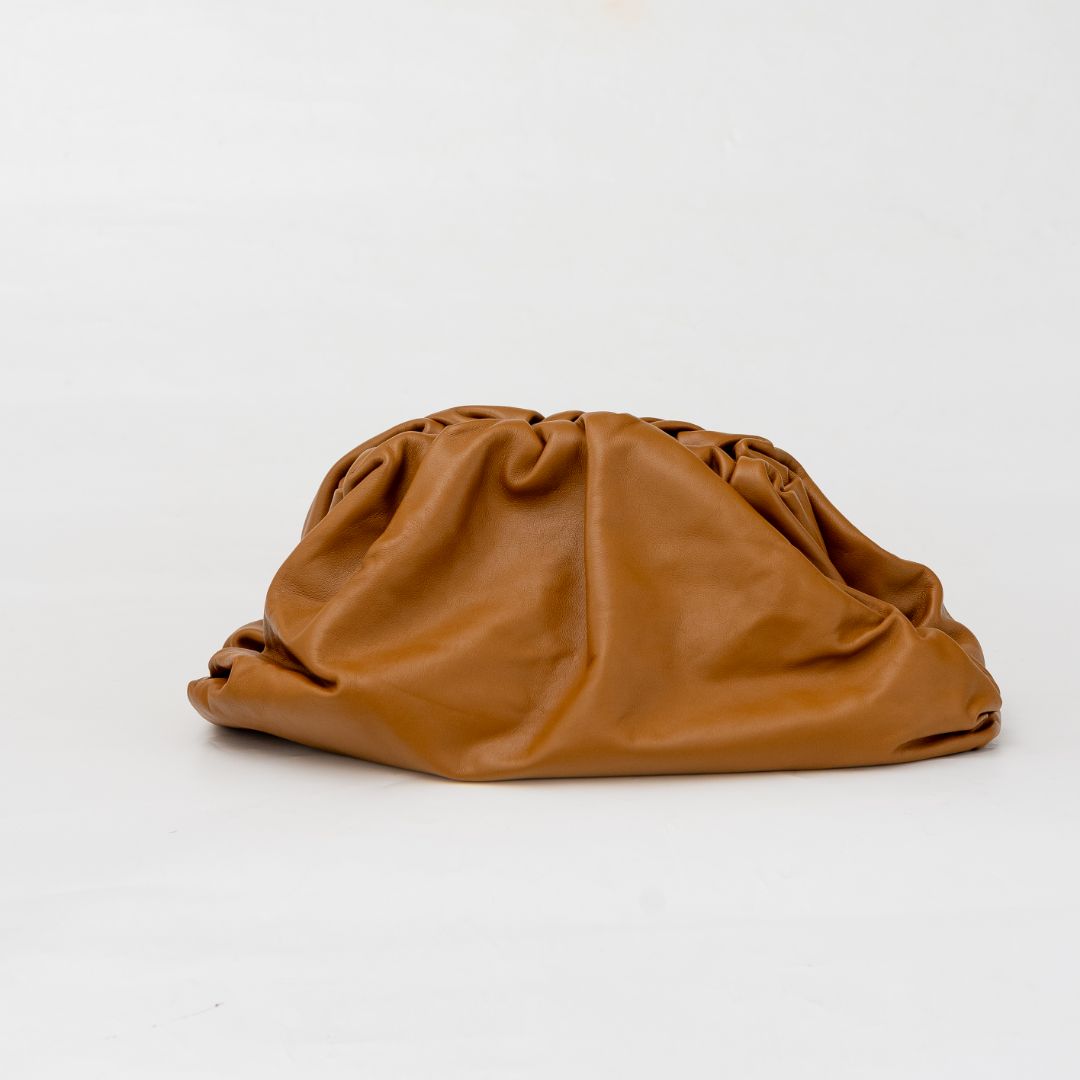 Bottega Veneta Tan Leather The Pouch Clutch