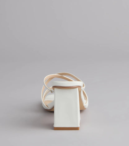 On Point Criss-Cross Strappy Mules
