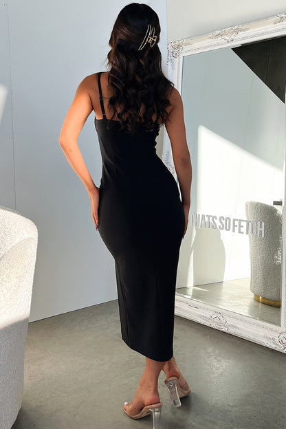 Milan Midi Dress - Black