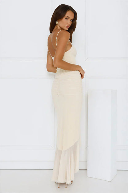 Shimmer In The Dark Mesh Maxi Dress