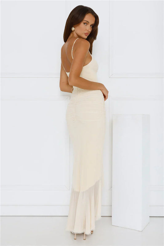 Shimmer In The Dark Mesh Maxi Dress