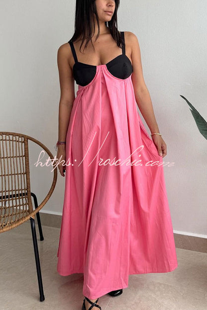 Sexy Sleeveless Backless Lace Up Maxi Dress
