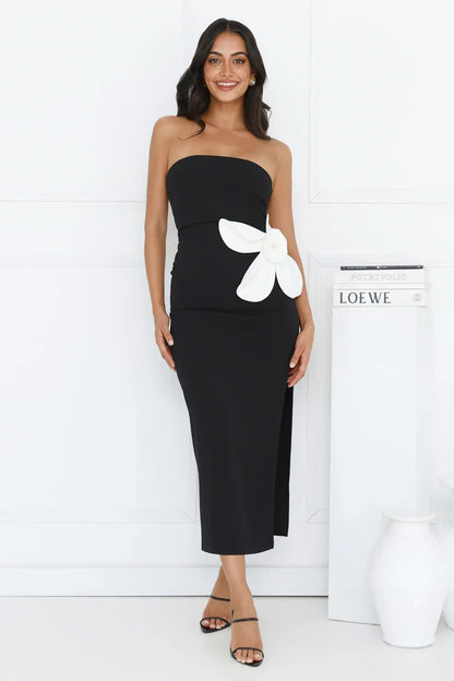 Elisandra Strapless Midi Dress