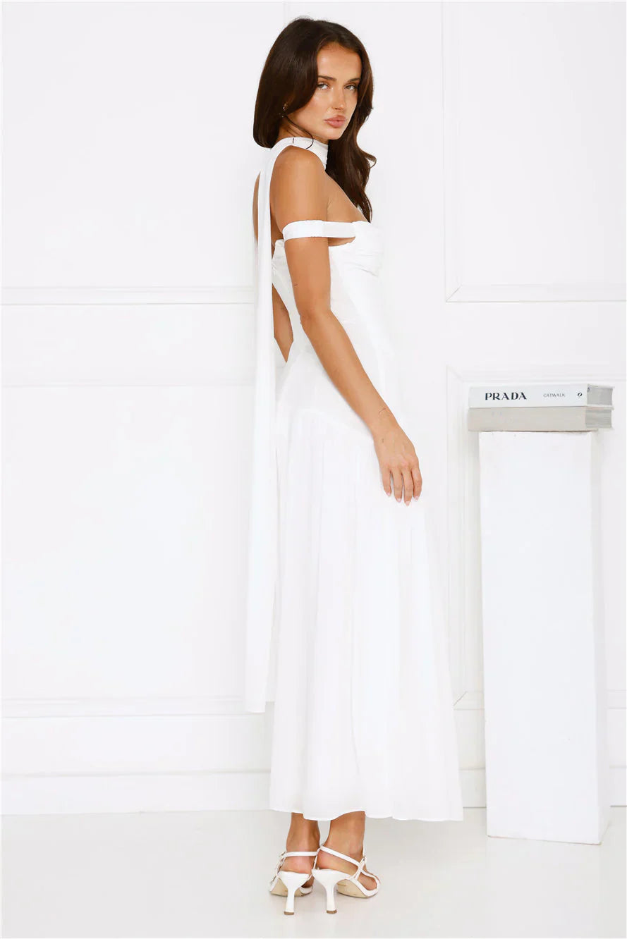 The Style Spotlight Off Shoulder Maxi Dress