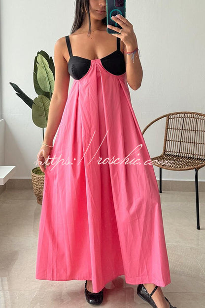 Sexy Sleeveless Backless Lace Up Maxi Dress