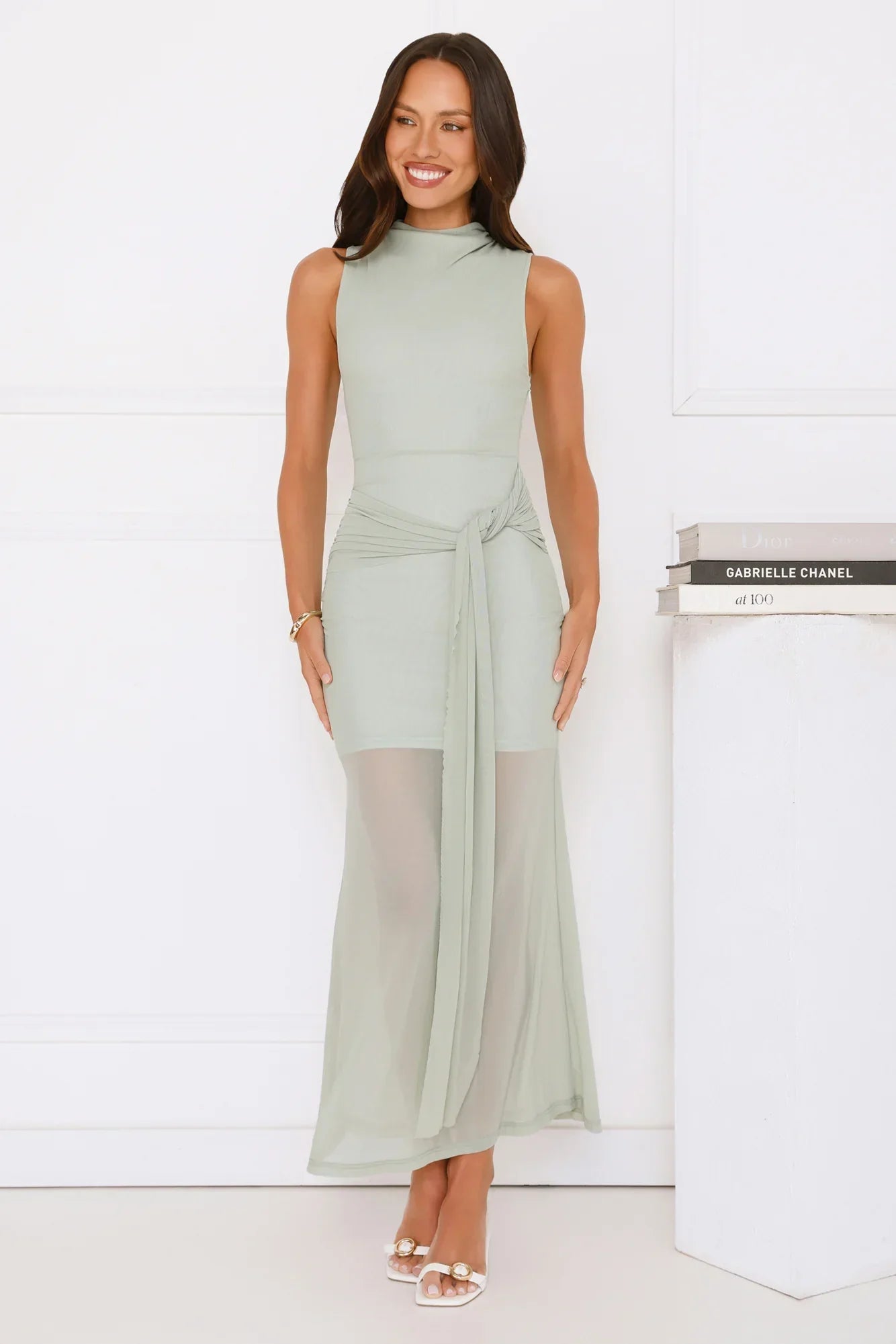 Dazzle Me Darling Mesh Maxi Dress