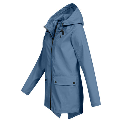 Casual Hooded Long Coat with Pockets | Great for Everyday Wear