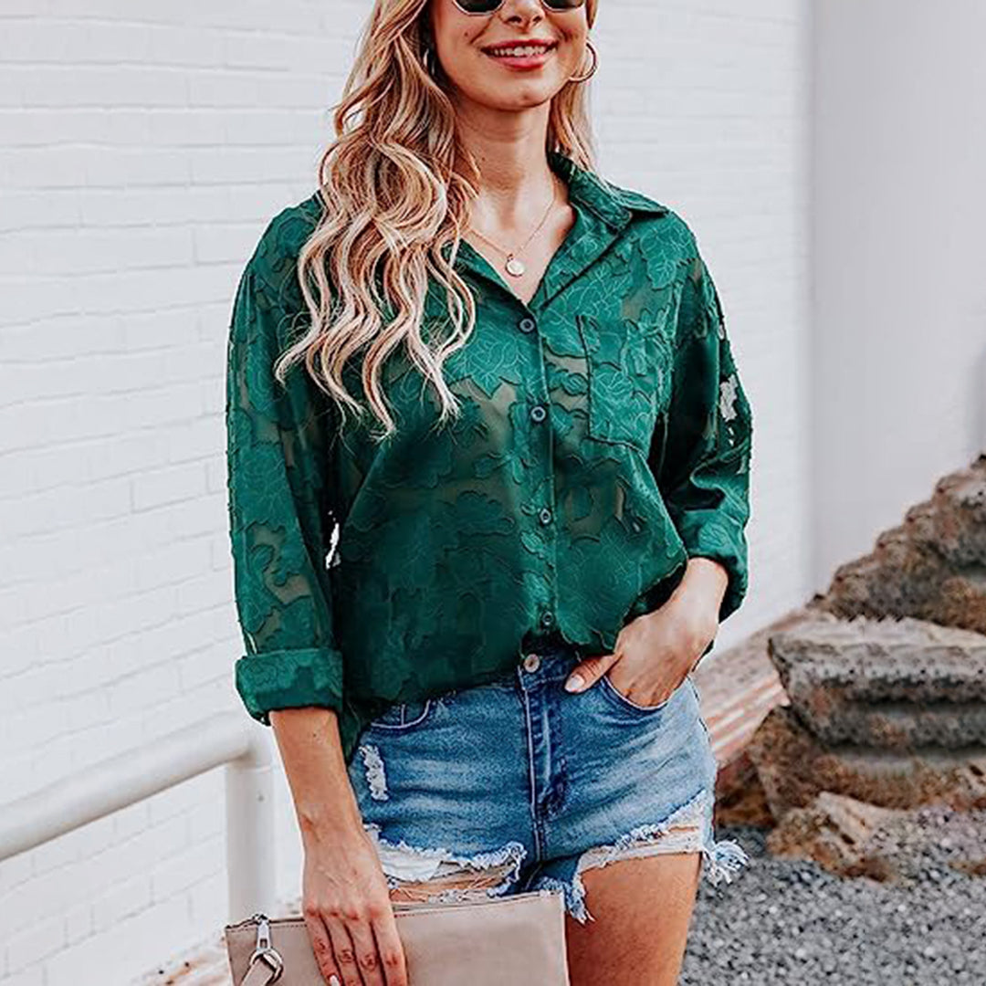 Corisande - Shirt - Chic - Material - Great for Casual Days