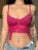 Sexy Women Camisole Backless Cross Bandage V Neck Lace Crop Top Aesthetic Ladies Tank Vest Y2K Sleeveless Clubwear
