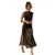Vamos Todos 2021 Summer Solid Split Woman Dress Sleeveless See Through Beach Sexy Bikini Cover Up Elegant Mesh Black Clothing