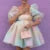 Vestido de princesa de tul con mangas abullonadas estilo kawaii para mujer, minivestido vintage con hombros descubiertos y cuello cuadrado, de malla abullonada, para fiesta, graduación y noche.