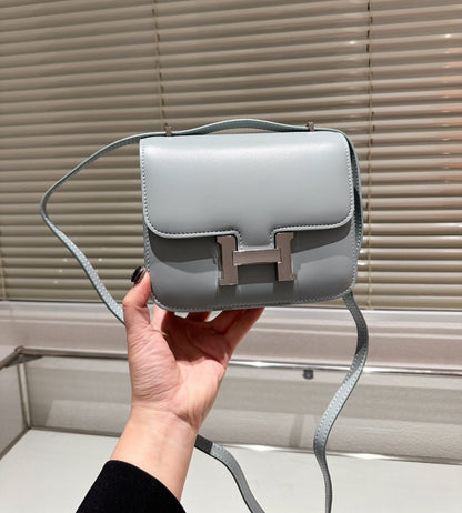 H CONSTANCE  BAG GREY 18CM