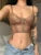 Sexy Women Camisole Backless Cross Bandage V Neck Lace Crop Top Aesthetic Ladies Tank Vest Y2K Sleeveless Clubwear