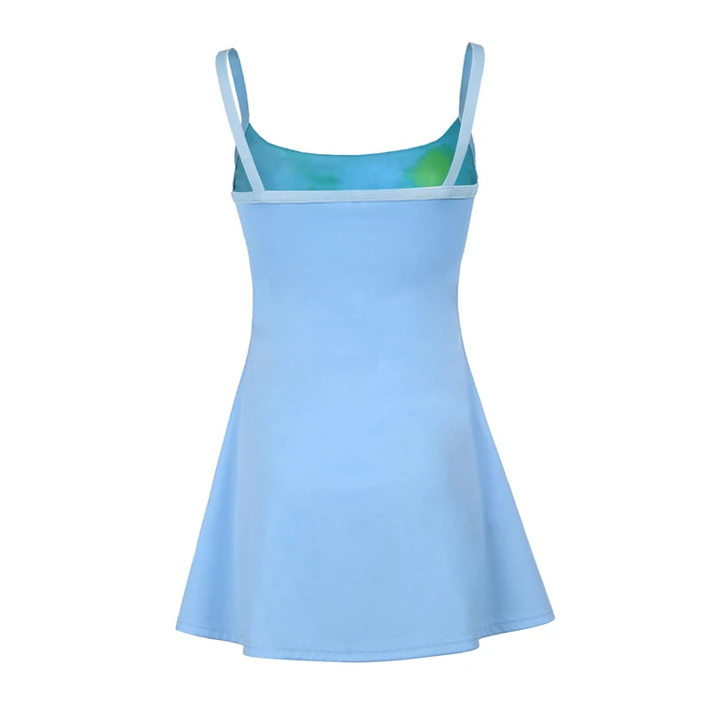 Vestido mini sexy para mujer, sin espalda, con cuello halter, sin mangas, ajustado, para verano, fiesta, playa, estilo urbano Y2K