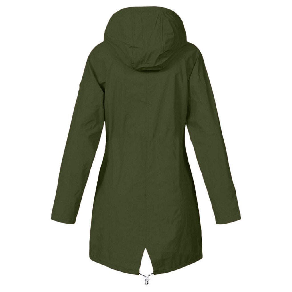 Classic Elegant Waterproof Outdoor Rain Jacket for Women | Great for Winter