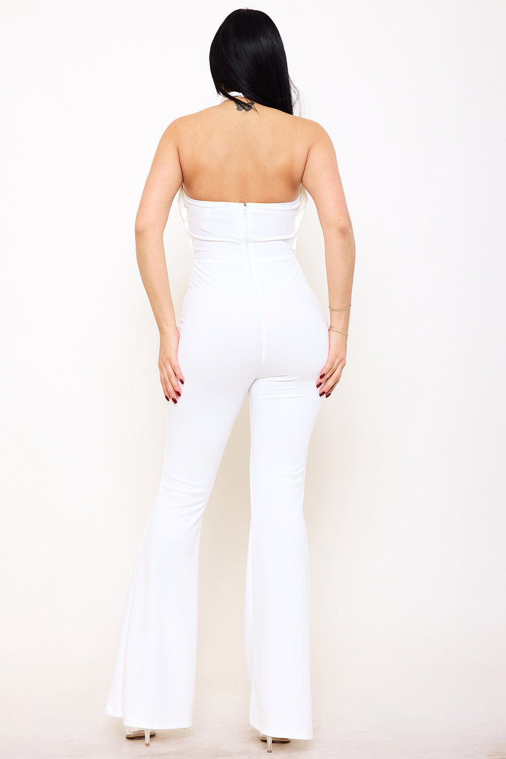 Symphony Jumpsuit - Pleated Halter Neck Jumpsuit