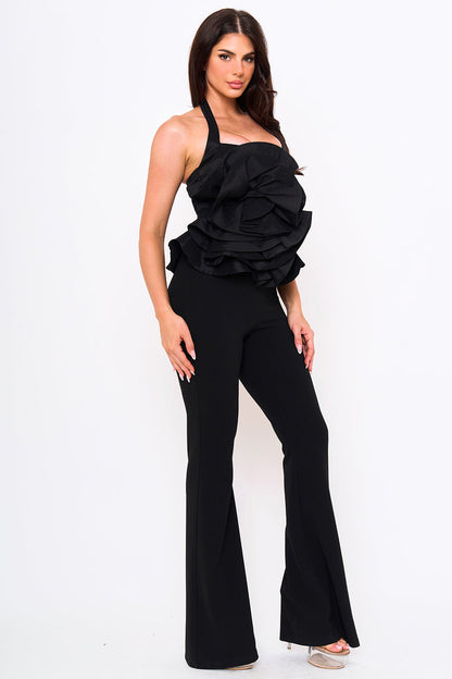Symphony Jumpsuits - Giant Fabric Rose Top Jumpsuit
