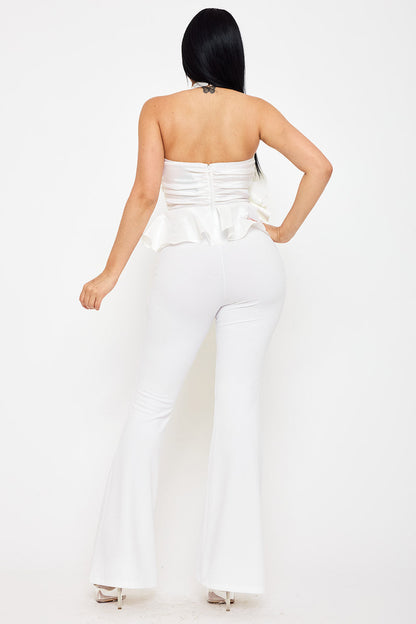 Symphony Jumpsuits - Giant Fabric Rose Top Jumpsuit