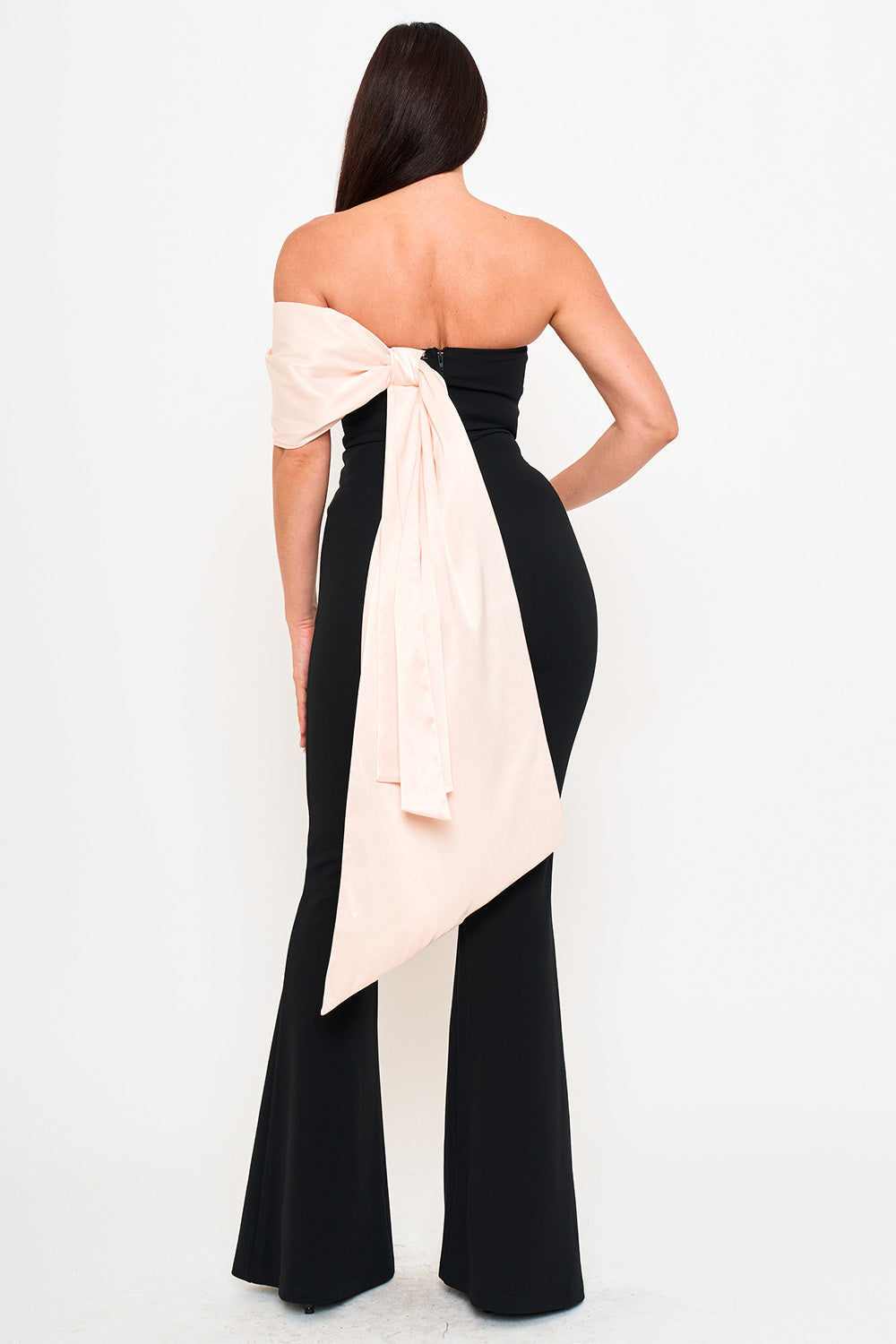 Symphony Jumpsuits- Satin Contrast Jumpsuit