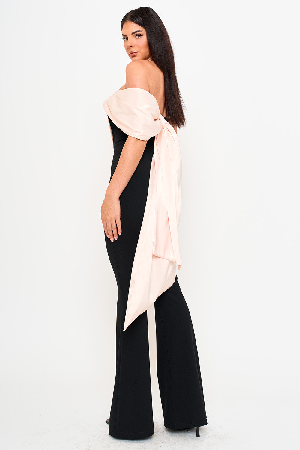 Symphony Jumpsuits- Satin Contrast Jumpsuit