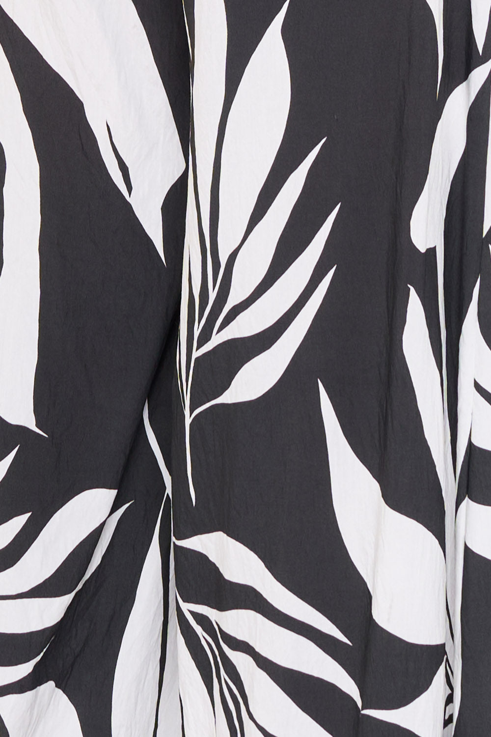 Symphony Dress - Tropical Leaf Print On Linen Jumpsuit