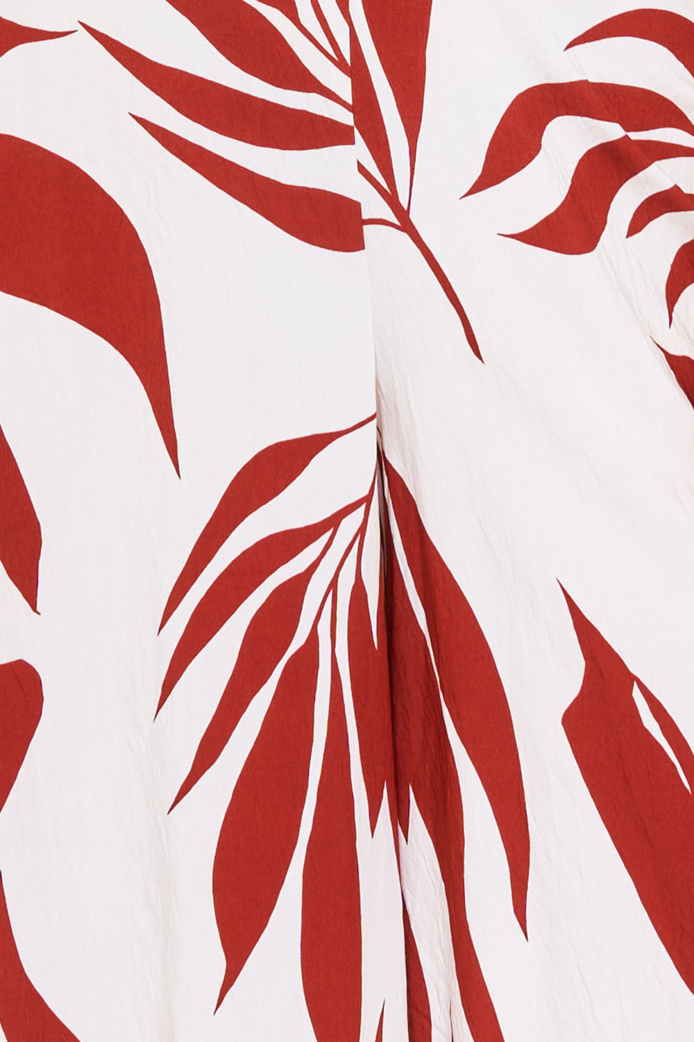 Symphony Dress - Tropical Leaf Print On Linen Jumpsuit