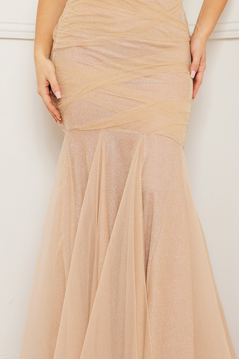 Symphony Dress - Shimmer Mesh Mermaid Maxi Dress