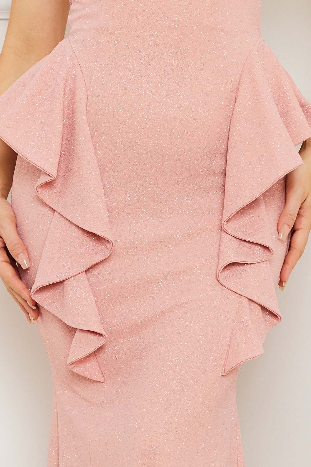 Symphony Dress - Ruffle On The Side Mermaid Maxi Dress