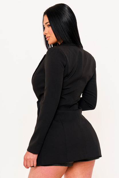 Symphony Jacket- Mirror Stone Attached Collar Jacket