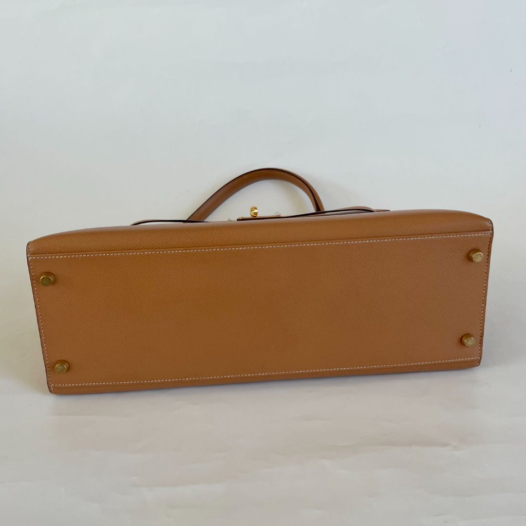 Hermès  Sellier Kelly 35 Gold Bag