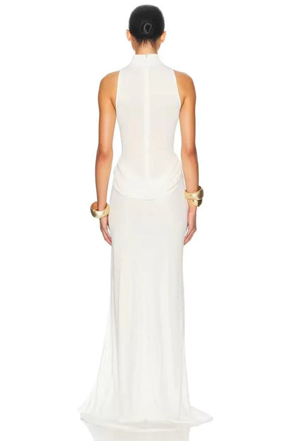 Sexy high slit waist Maxi Dress
